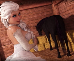 Elsa close to horse –..